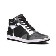 Custom Made Mens High Top Leather Basketball Footwear Sneakers With Logo